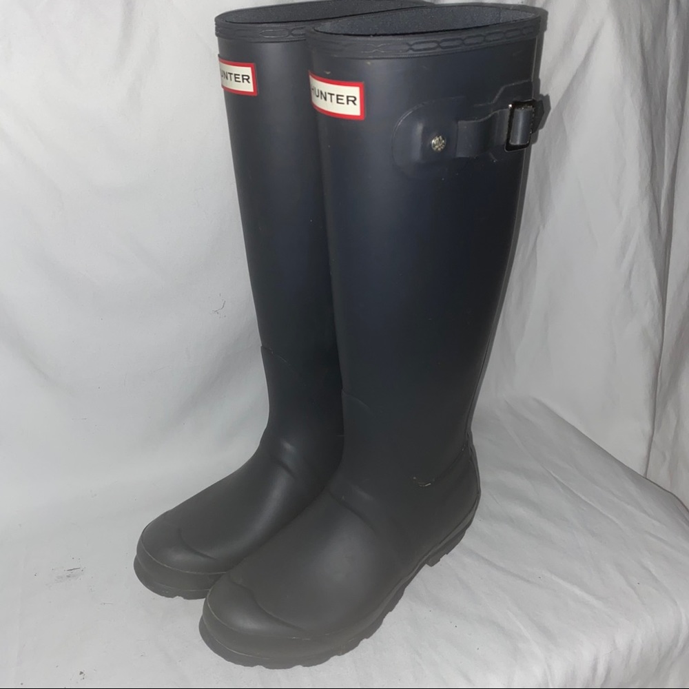 Original Hunter Gray Tall Rain Boots - Picture 9 of 9